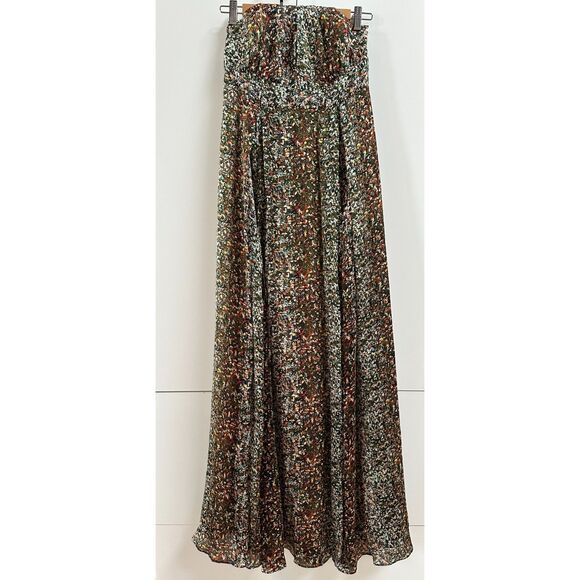 Adam Lippes - Silk Halter Dress Maxi Gown - 8 - Picture 5 of 12
